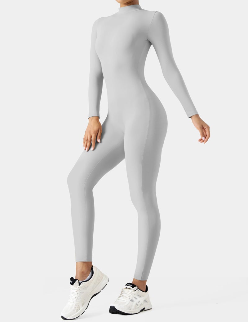 Speerise Women Bodysuit Rompers Long Sleeve Jumpsuits Leotards One Piece Tummy Control Yoga Workout Outfits â€“ Sculpted Fit with Long Sleeves & Tummy Control for Dancers, Athletes, or Everyday Fashion - Image 2